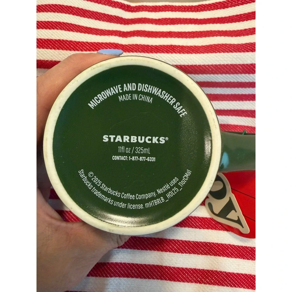 Starbucks Green Coffee Mug 11oz NWT